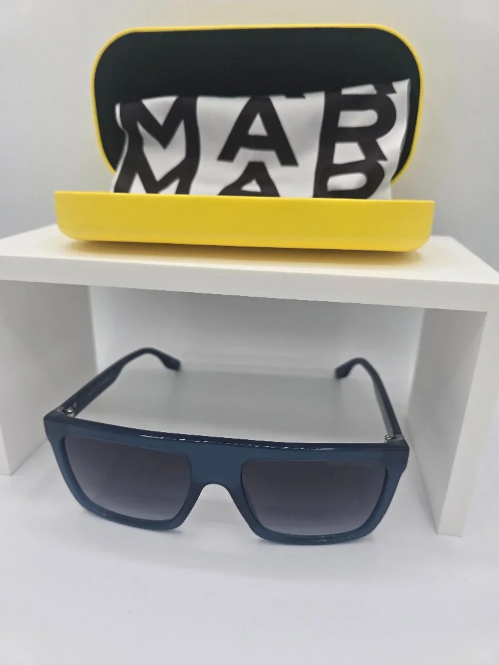 Marc Jacobs Men's Sunglasses Full Rim Blue Rectangular Frame MARC 639/S 0PJP 9O